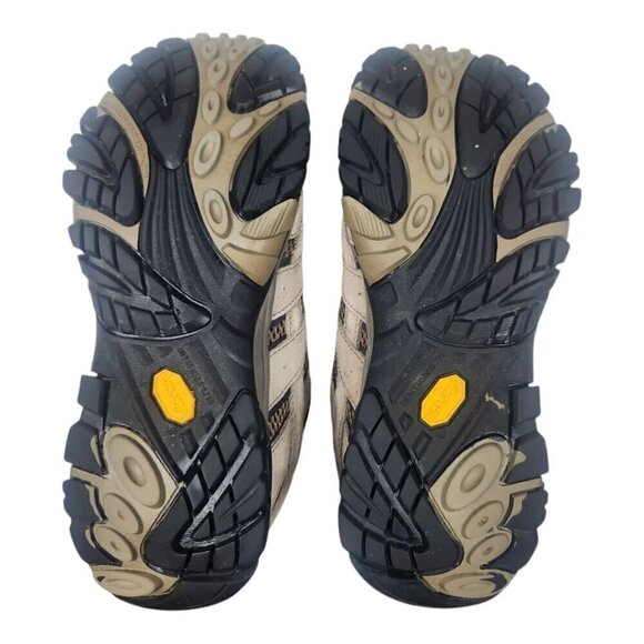 Merrell Mens Moab 2 Vent Hiking Shoes Size 8.5 Taupe Suede Cabincore - Picture 13 of 15